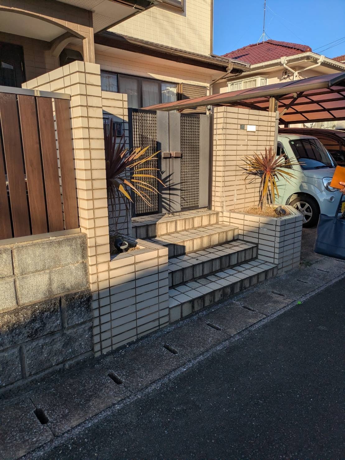 玄関アプローチ施工 施工前